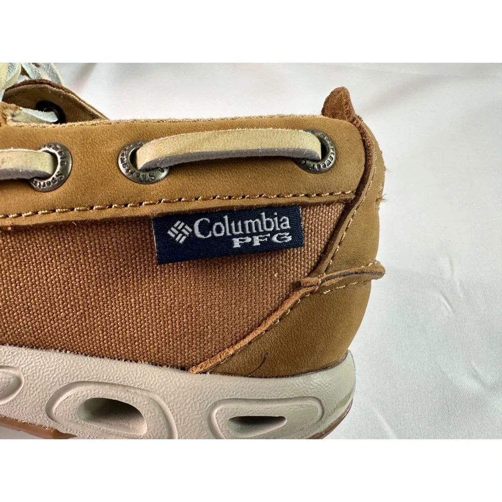 Columbia PFG Brown Boat Shoes Slip On Loafers Fishing Casual Comfort Mens Size 7